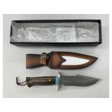 DAMASCUS STEEL Fixed Blade Hunting Knife 6'