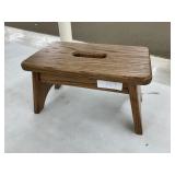 Amish Made Hardwood Footstool 9'Wx14'Lx9'H
