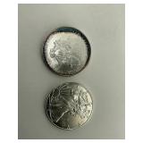 2007 & 2019 Walking Liberty Silver Dollar