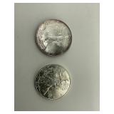 2006 & 1999 Walking Liberty Silver Dollar