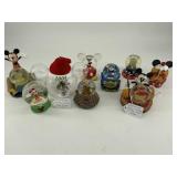 Lot of (9) Disney Mickey Mouse Snow Globes