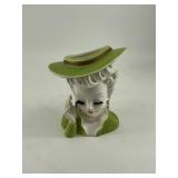 Vintage Tilso Lady Head Vase Japanese