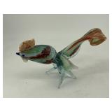 Vintage Murano Style Blown Glass Rooster 10'