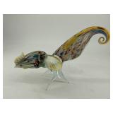 Vintage Murano Style Blown Glass Rooster 10'