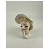 Vintage Lefton Lady Head Vase