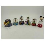 Lot of (6) Vintage Disney Snow Globes