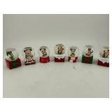 Lot of (7) JC Penney Miniature Disney Snow Globe