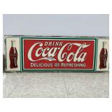Vintage COCA-COLA Metal Sign 36'