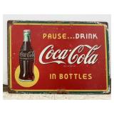 COCA-COLA Metal Sign 17'
