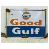 GULF Oil Metal Sign 17'