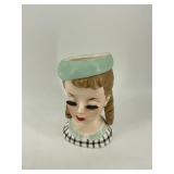 Vintage Rare Nippon Lady Head Vase
