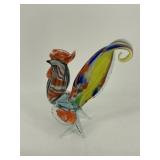 Vintage Murano Style Blown Glass Rooster 8'