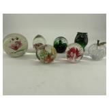 Lot of 7 Blown Glass Globes