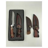 Fixed Blade Hunting Knife + Sheaths
