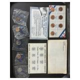 Tray Lot Uncirculated Coins etc.