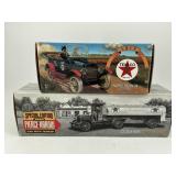 Lot of (2) Ertl TEXACO Semi Bank & Car