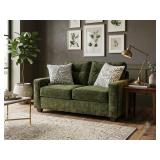 Upholstered Loveseat w/ Pillows