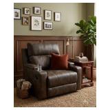 Upholstered Oversize Recliner w/ Cupholders