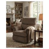 Upholstered Rocking Recliner (Brown)