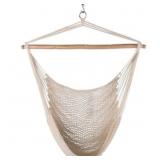 Cotton Rope Hammock Chair w/ Bar
