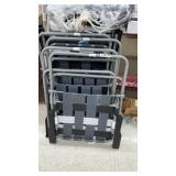 Folding Mesh Lawn Chairs Grey/Black