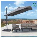 PURPLE LEAF 8x8 Cantilever Umbrella *GREY