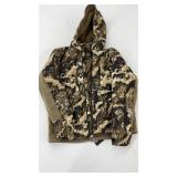 Camo Hooded Fleece Jacket Size Large