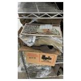 Box of Wader Suspenders etc.