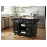 Granite Topped Rolling Kitchen Island