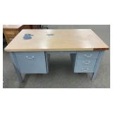 Heavy Wood Secretary's Desk