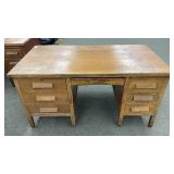 Heavy Wood Secretary's Desk