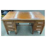 Heavy Wood Secretary's Desk