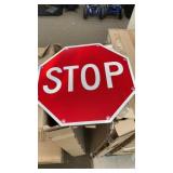 TAPCO 30'' Blinking Red LED Stop Sign
