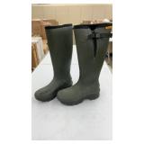 REED Knee-High Rubber Boot -Green SZ 8