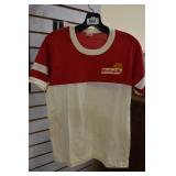 Vtg Red and White Worlds of Fun T-shirt