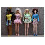 Mattel Barbie Lot of 4