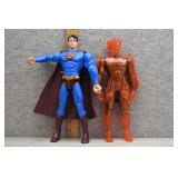 2006 Superman & 2005 Human Torch Marvel Figure