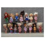Mattel Kelly Lot of 15 Barbie Dolls