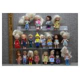Large Lot of Kelly & Friends Dolls - Barbie Mattel