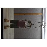 Metal Yard Art Bunny,Hanging Pot,Macrame Hanger