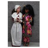 Mattel Pilgrim and China Doll Barbies