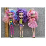 Lot of 3 La Dee Da Fashion Dolls