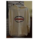 Vtg Athletic Works Pull Over Hooded Sweatshirt