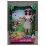 NIB 1998 Easter Bunny Fun Barbie & Kelly Gift Set