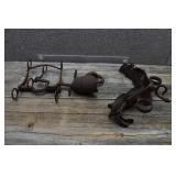 Asst Vintage Cast Iron Harness,Bridle,Yoke Pieces
