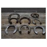 Vtg Asst Horseshoes, 1 Metal Gaming Horseshoe
