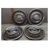 Set of 4 14' 1962-63 Chevrolet WireSpinner Hubcaps