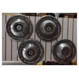 Set of 4 14' Chevrolet Hubcaps, 1960's