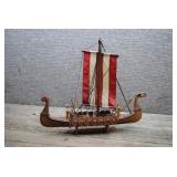Drakkar Viking Longship Model, Wood