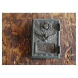 Vintage Brass Post Office Box Door,